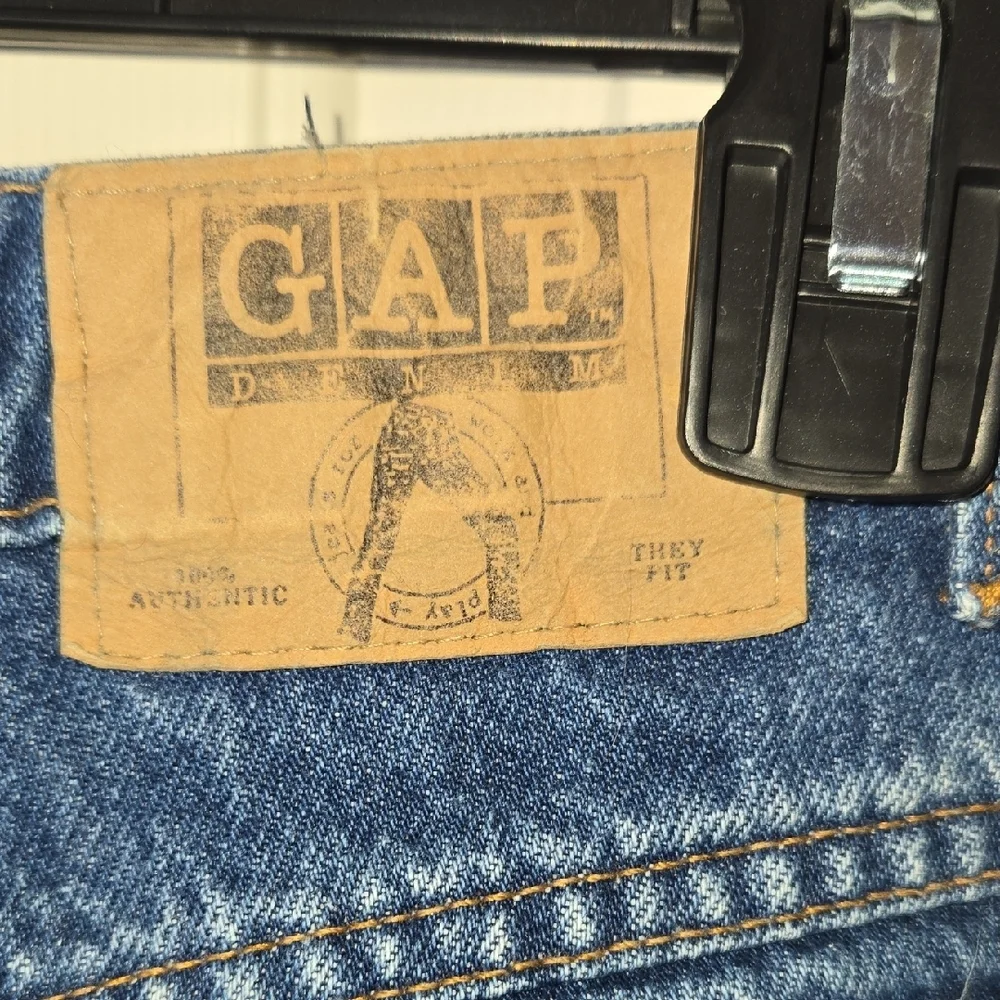 GAP Vintage WORK FORCE High Rise Jeans Classic OLD SCHOOL Made In USA 11-12 - Picture 5 of 17